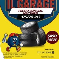 Precio especial mayoreo llanta 175 70 R13