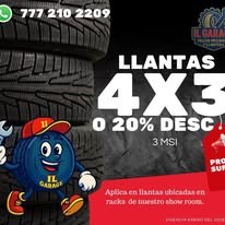 Promoción llantas 4x3 IL Garage
